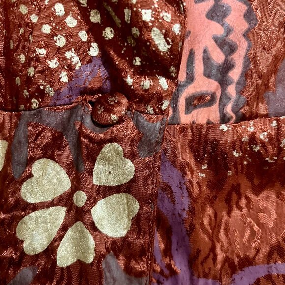 Free People "Eye of the Wild" Jacket - Terracotta Boho Print - Size Large - Picture 4 of 4